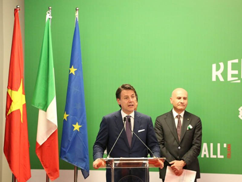 Thủ tướng Italia Giuseppe Conte phát biểu tại lễ Quốc Khánh Italy